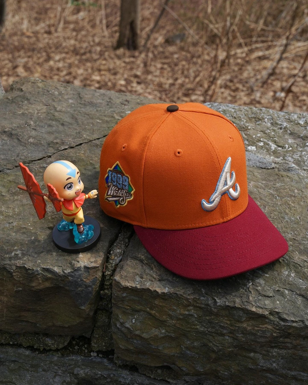 NEW ERA - Atlanta Braves 59Fifty 1999 World Series Rust Orange/Burgundy