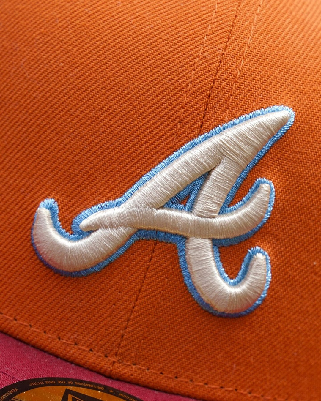 NEW ERA - Atlanta Braves 59Fifty 1999 World Series Rust Orange/Burgundy