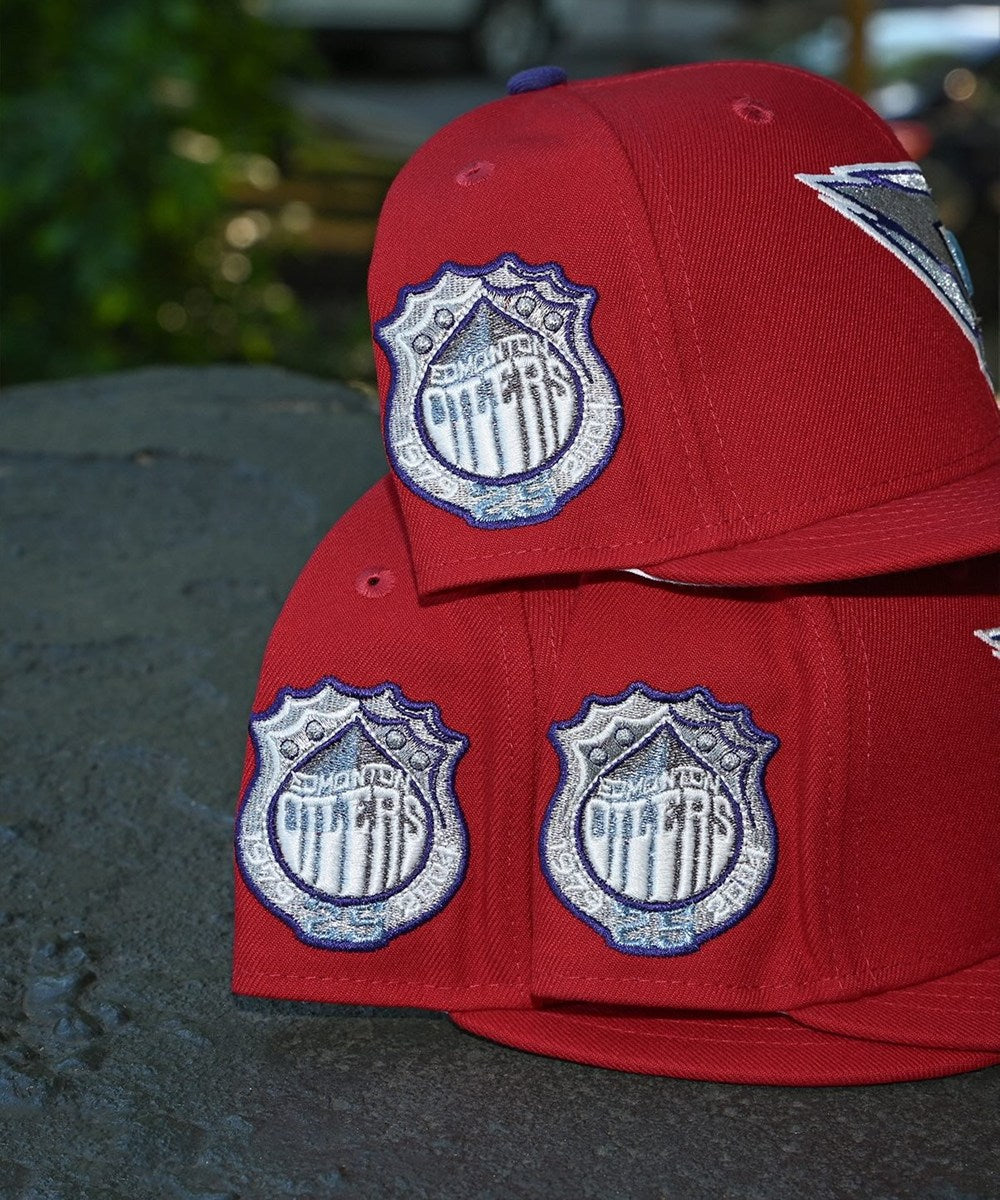 NEW ERA - Edmonton Oilers 25th Anniversary Scarlet Red 59Fifty