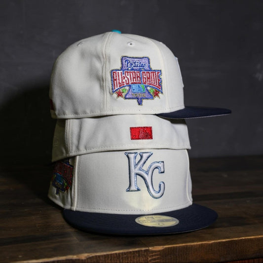 NEW ERA - Kansas City Royals 59Fifty 1996 All Star Game, Chrome White/Navy