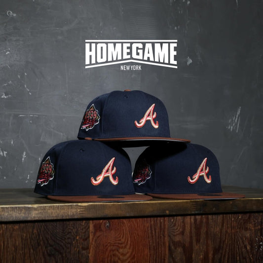 NEW ERA - Atlanta Braves 59Fifty 1999 World Series Night Shift Navy/Brown