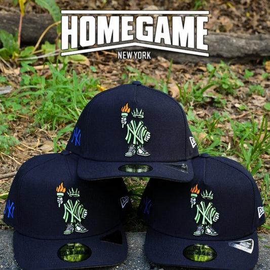 NEW ERA - New York Yankees 59FIFTY A-Frame Pre-Curved Cartoon Navy【60693565】