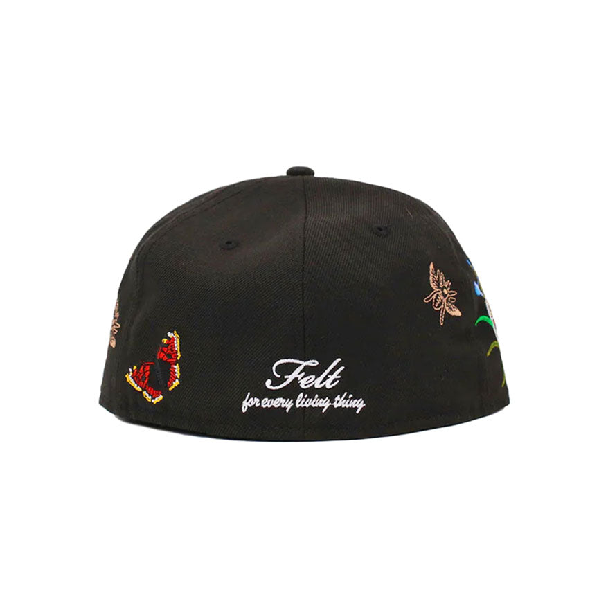 NEW ERA × FELT 邁阿密馬林隊 - 59FIFTY BUTTERFLY GARDEN BLACK