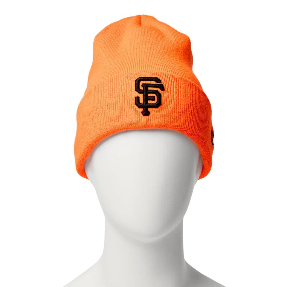 NEW ERA San Francisco Giants - BASIC CUFF KNIT NEON ORANGE 【14670056】