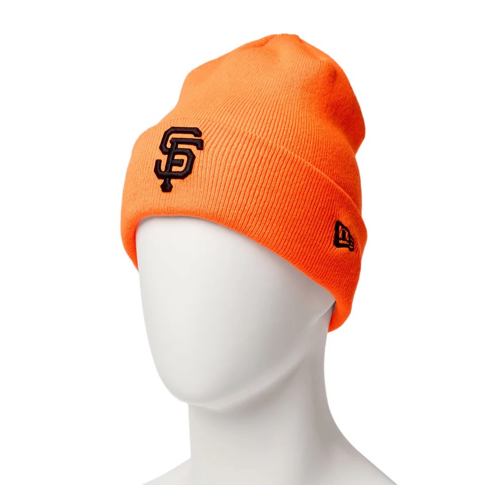 NEW ERA San Francisco Giants - BASIC CUFF KNIT NEON ORANGE 【14670056】