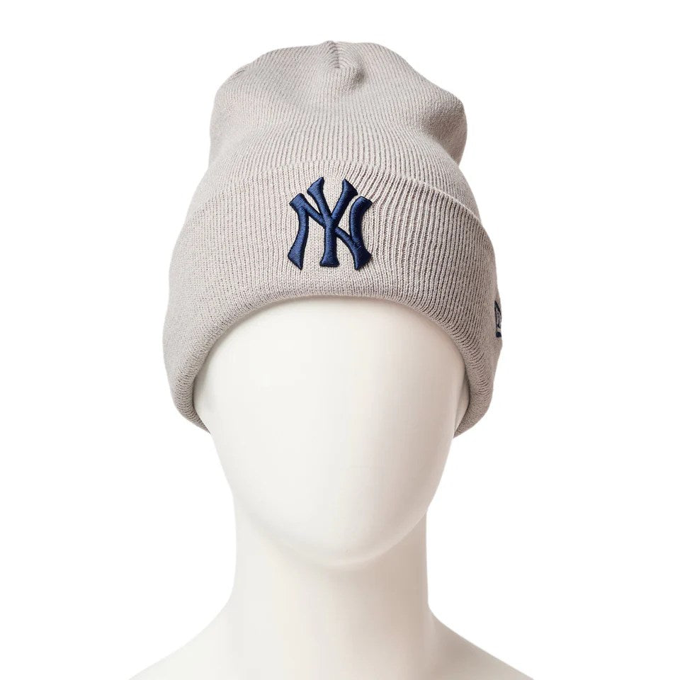 NEW ERA New York Yankees - BASIC CUFF KNIT LIGHT GRAY 【14670066】