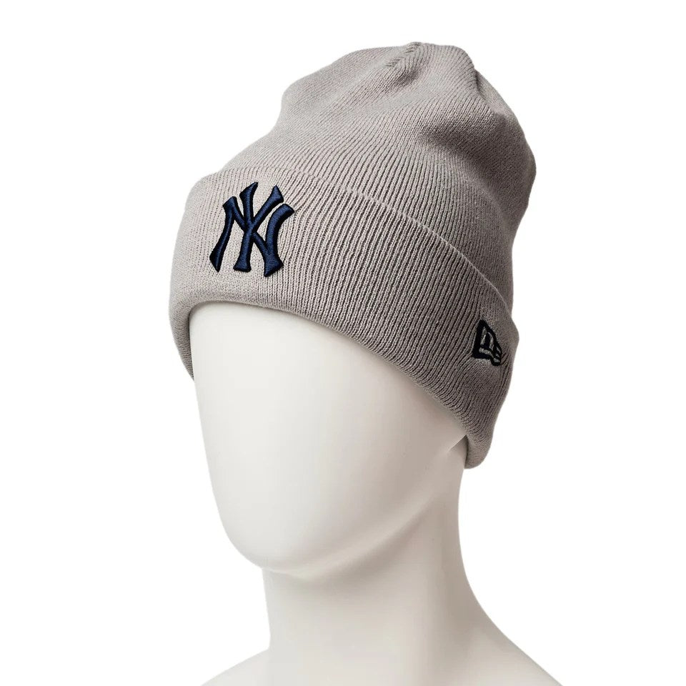 NEW ERA New York Yankees - BASIC CUFF KNIT LIGHT GRAY 【14670066】