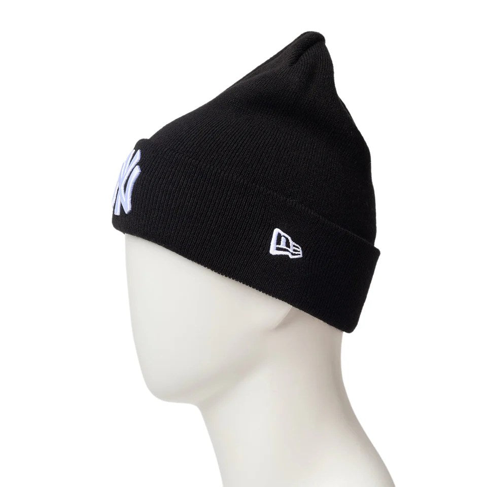 NEW ERA New York Yankees - BASIC CUFF KNIT BLACK 【14670067】