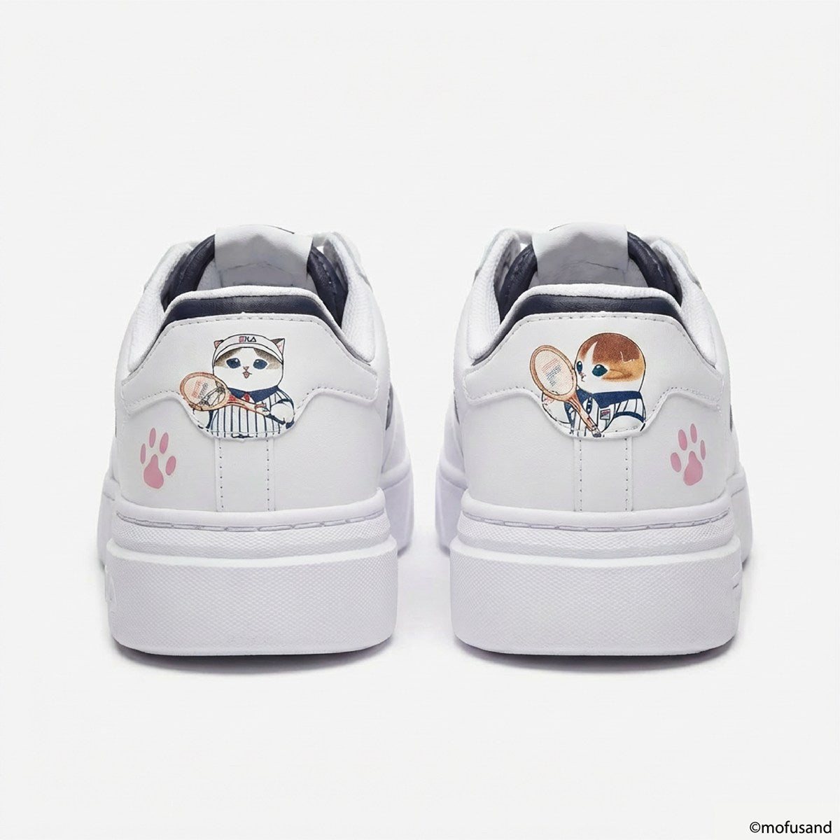 FILA × mofusand - COURT PLUMPY 2 X mof Pure White /Peacoat 【FM0101961-100】