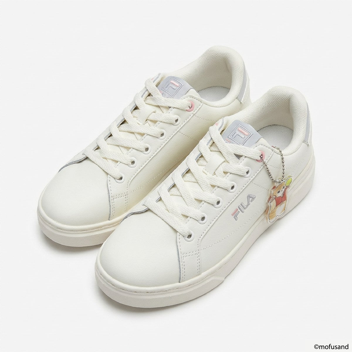 FILA × mofusand - COURT PLUMPY 2 X mof Egret/Gray Violet 【FM0101961-260】