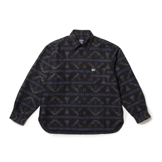 NEW ERA Pendleton - LS OVEWSIZED SHIRT BLACK【14683926】