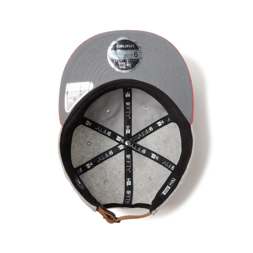 NEW ERA Los Angeles Dodgers - RC 9FIFTY MLTN SUEDE LIGHT GRAY/PINK【14667632】