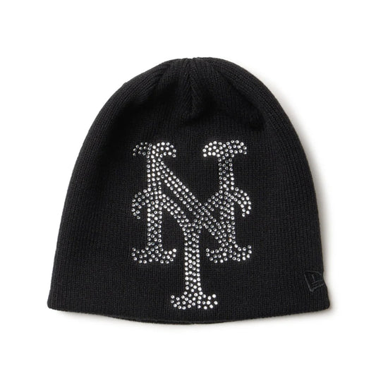 NEW ERA New York Mets - BASIC BEANIE BIG RHINESTONE BLACK 【14670026】