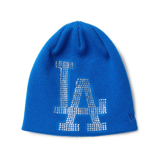 NEW ERA Los Angeles Dodgers - BASIC BEANIE BIG RHINESTONE ROYAL 【14670027】