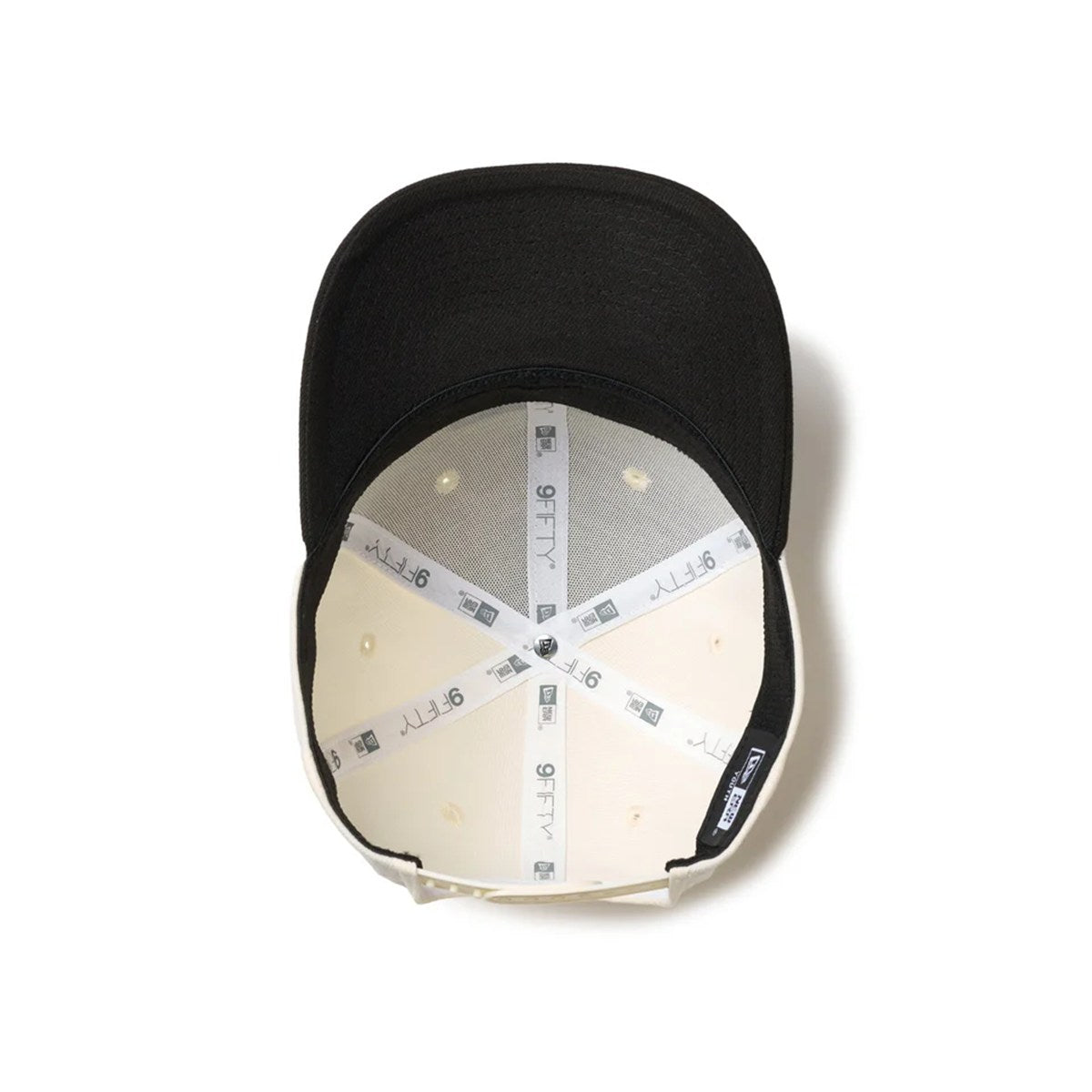 NEW ERA - Youth 9FIFTY STRETCH BOX LOGO CREAM/BLACK【14671548】
