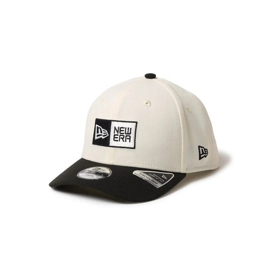 NEW ERA - Youth 9FIFTY STRETCH BOX LOGO CREAM/BLACK【14671548】