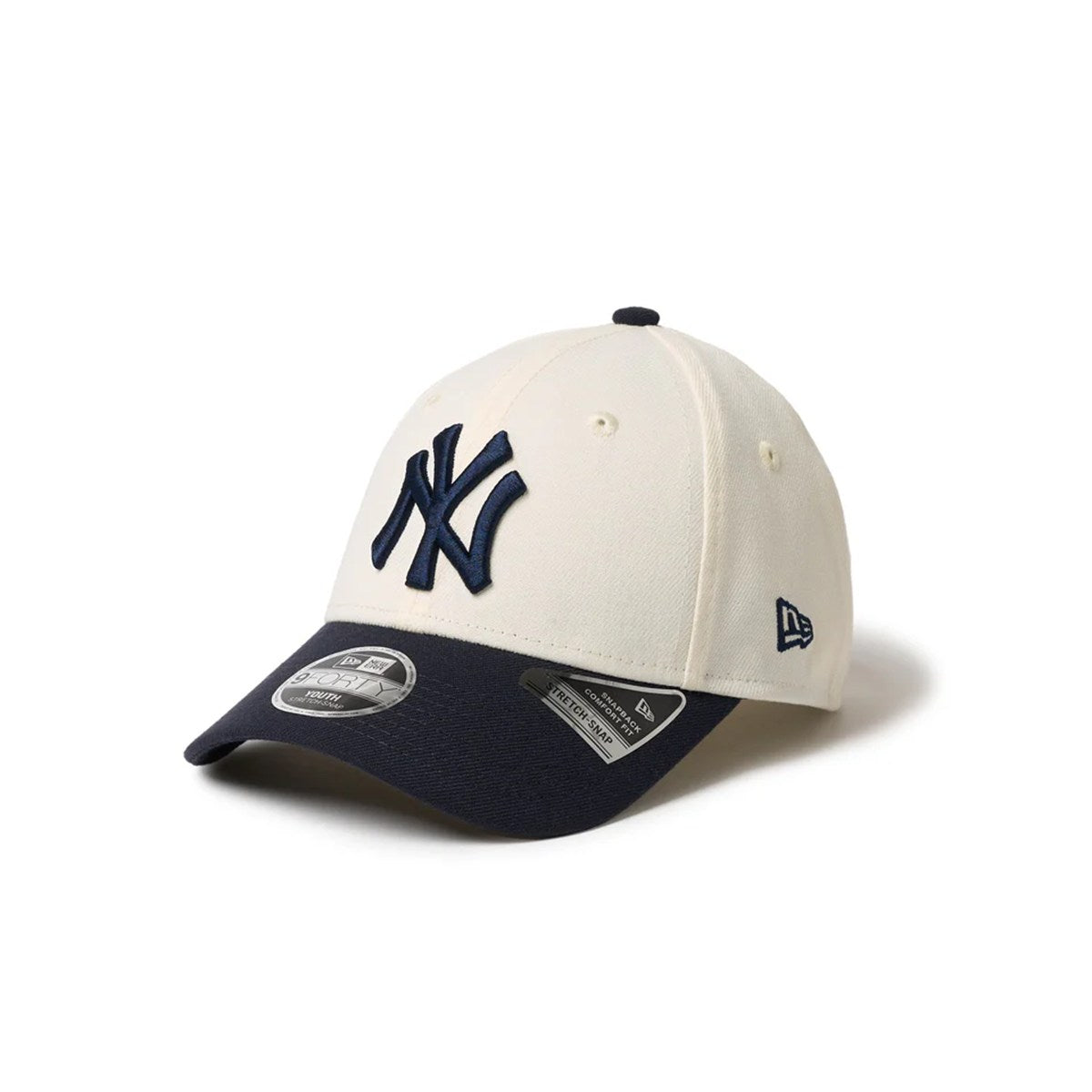 NEW ERA New York Yankees - Youth 9FORTY STRETCH CREAM/NAVY【14671595】