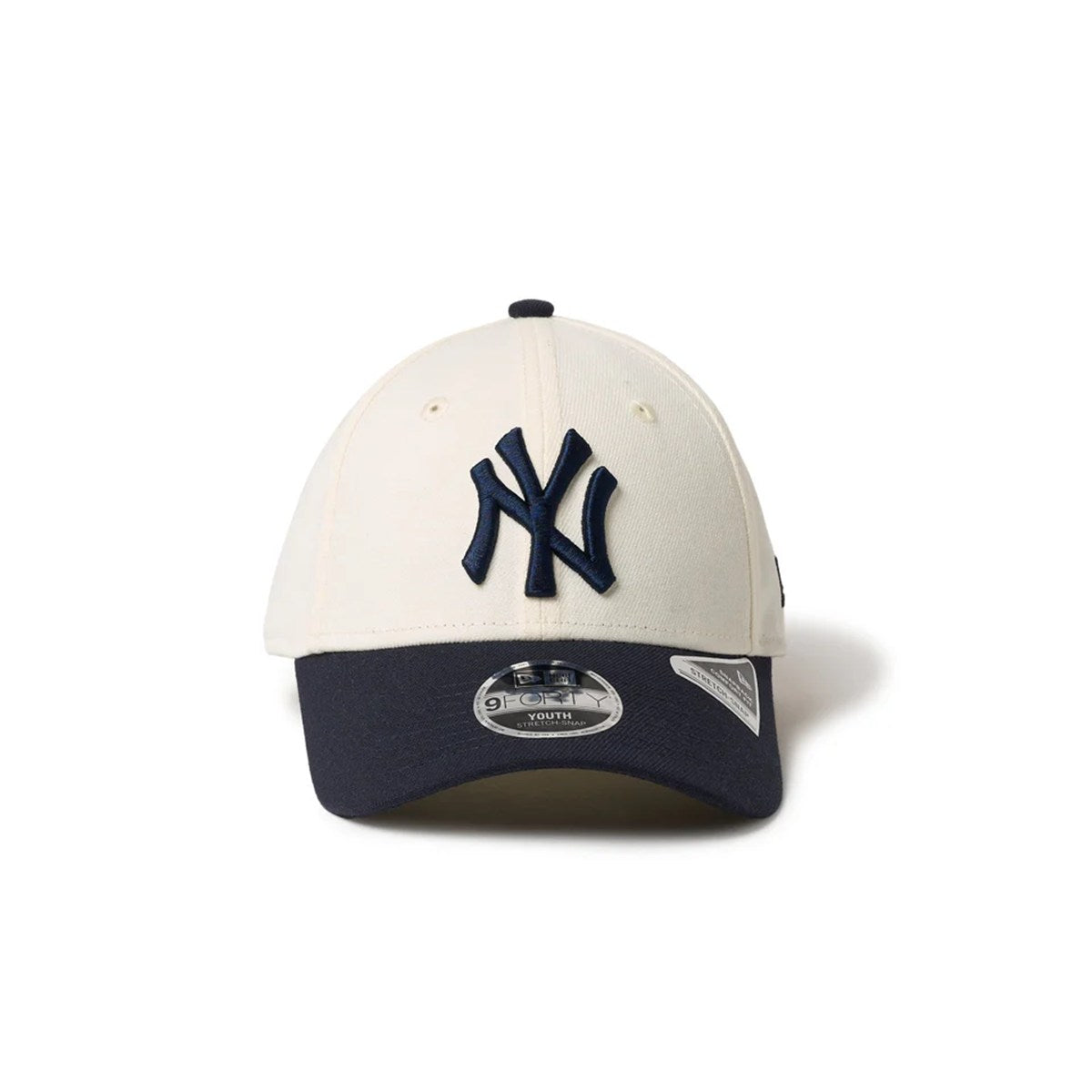 NEW ERA New York Yankees - Youth 9FORTY STRETCH CREAM/NAVY【14671595】