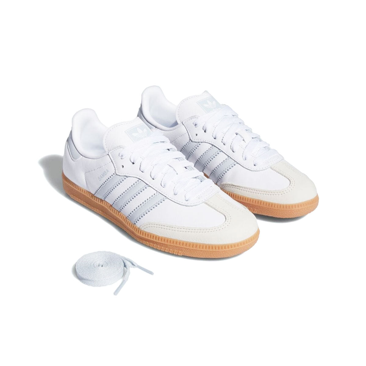 adidas SAMBA OG W WHITE/HALBLUE/OWHITE アディダス サンバ オージー W フットウェアホワイト/ヘイローブルー/オフホワイト【IE0877】