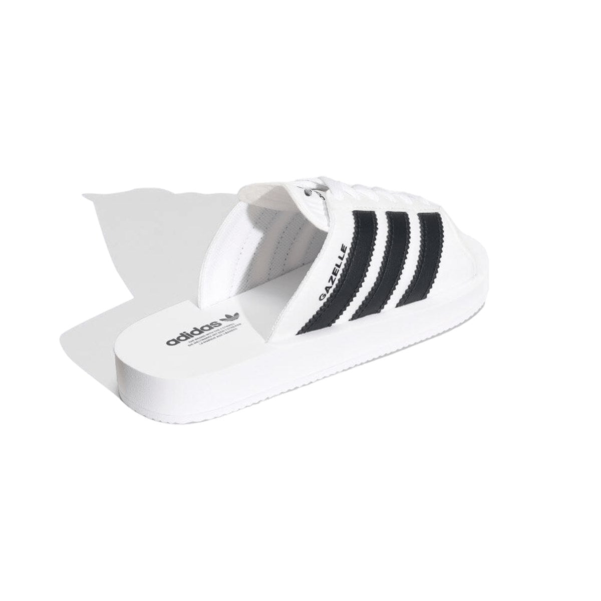 Adidas Gazelle Beach Slides GAZELLE BEACH SLIDES W FTWWHT/CBLACK/FTWWHT Footwear White x Black x Footwear White [JQ7420]