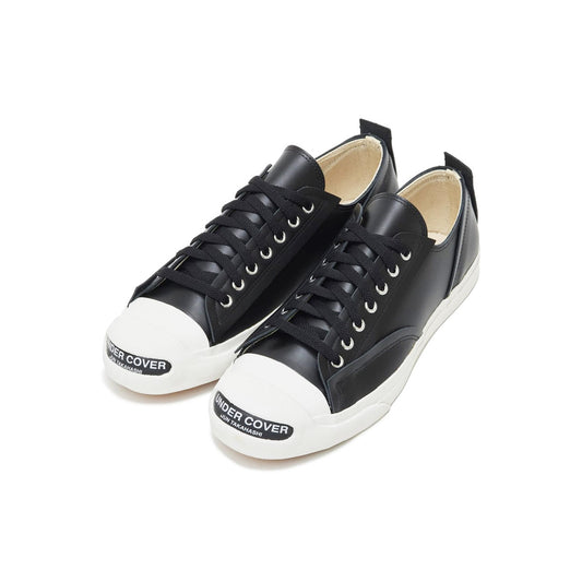 UNDERCOVER TOE LOGO LEATHER SNEAKERS BLACK アンダーカバー トー ロゴ レザー スニーカー ブラック【UC2D9F02】