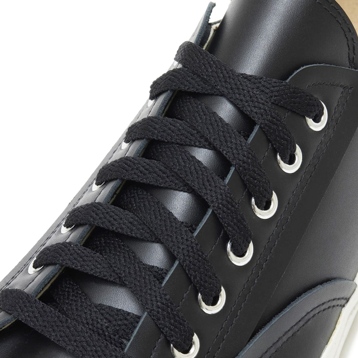 UNDERCOVER TOE LOGO LEATHER SNEAKERS BLACK アンダーカバー トー ロゴ レザー スニーカー ブラック【UC2D9F02】