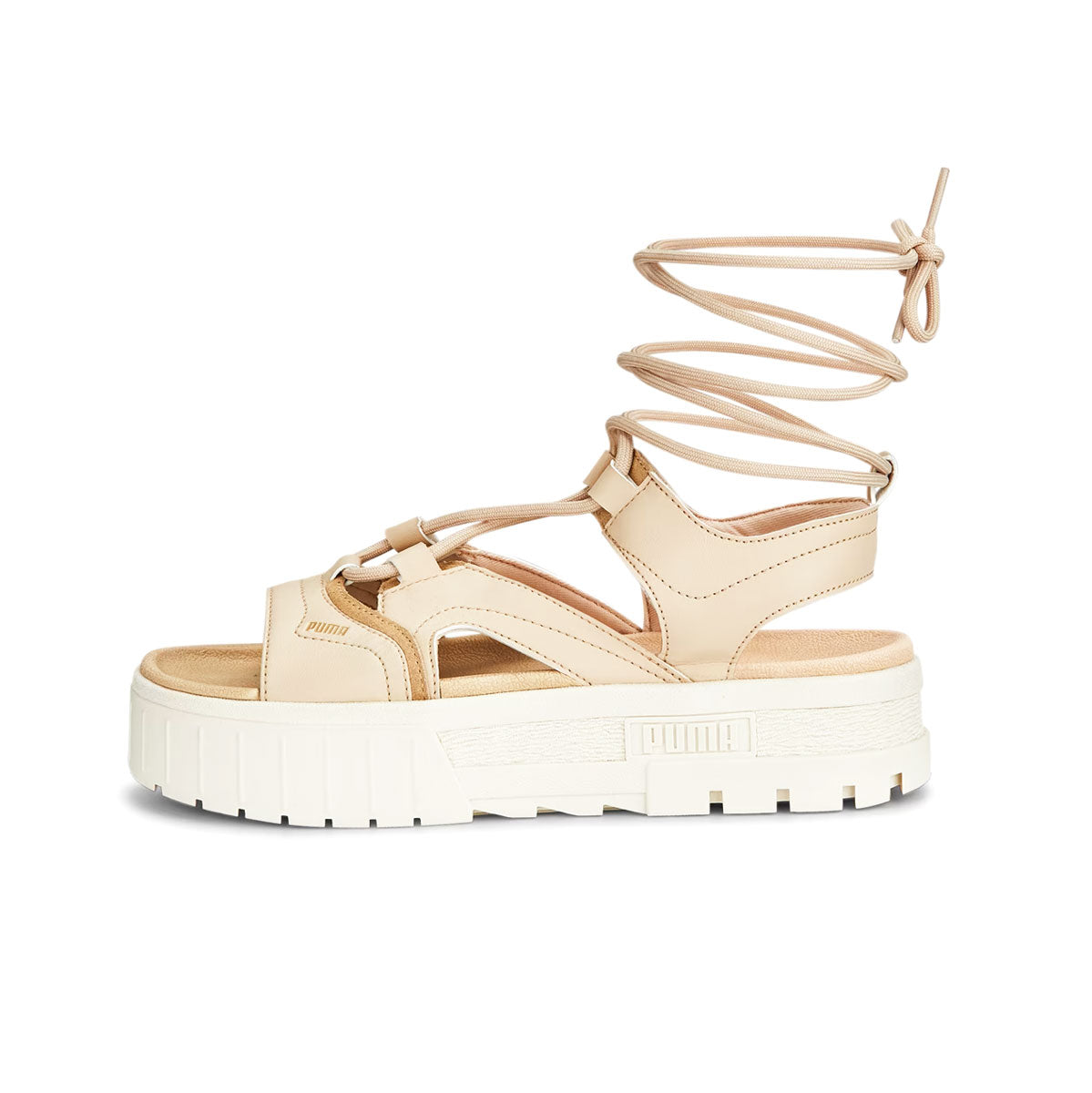 PUMA MAYZE SANDAL LACES POP WNS IVORY Puma Maze Sandals Lace Pop Women's Ivory [388950-01]