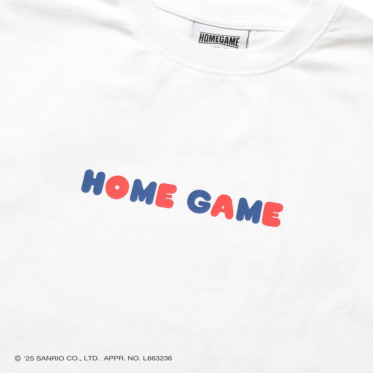 サンリオキャラクターズ×HOMEGAME - HELLO KITTY UNIFORM TEE WHITE【HG2501101】