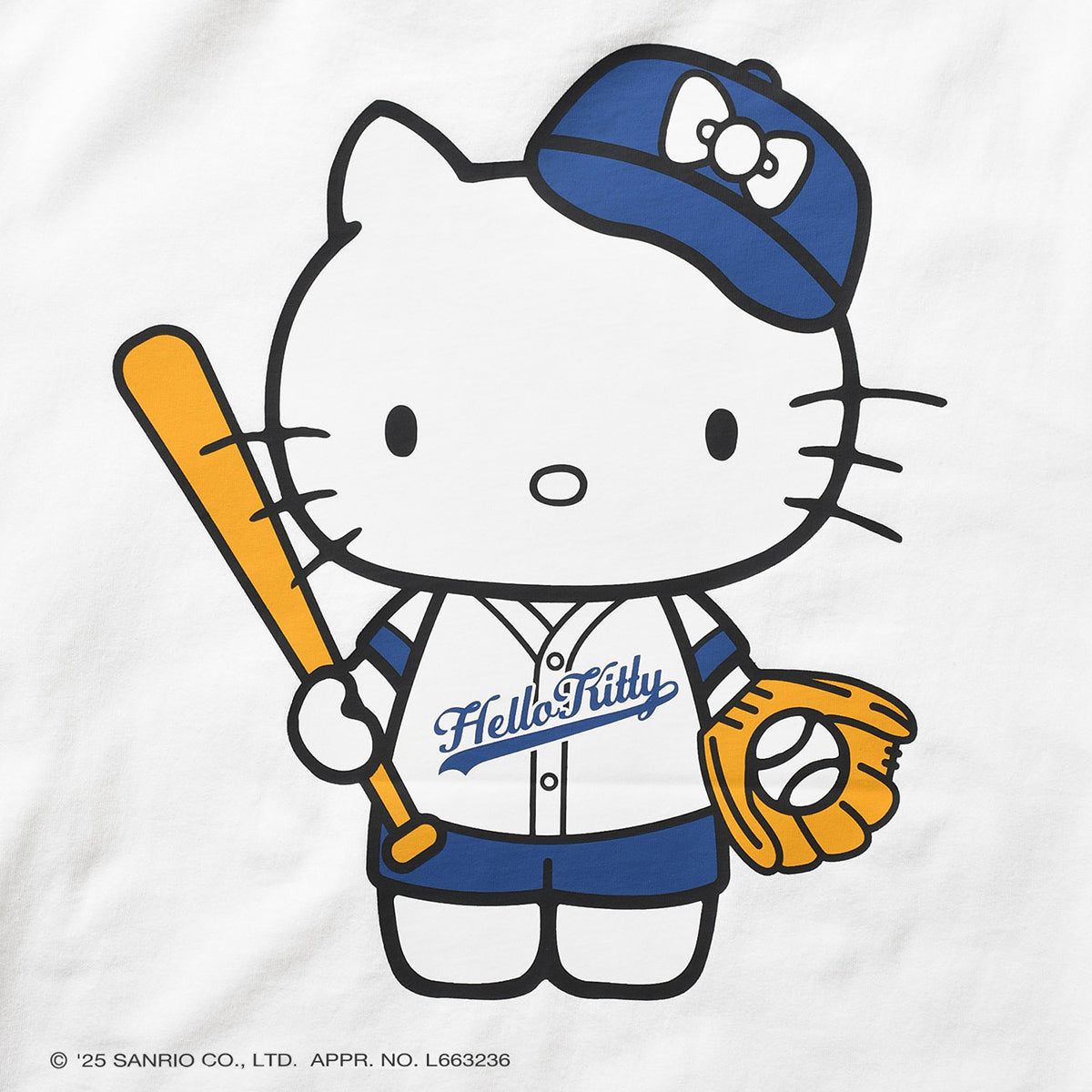 サンリオキャラクターズ×HOMEGAME - HELLO KITTY UNIFORM TEE WHITE【HG2501101】