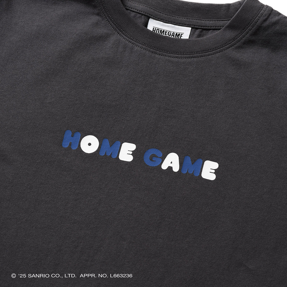 サンリオキャラクターズ×HOMEGAME - HELLO KITTY UNIFORM TEE BLACK【HG2501101】