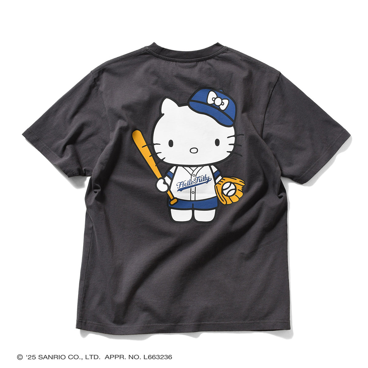 サンリオキャラクターズ×HOMEGAME - HELLO KITTY UNIFORM TEE BLACK【HG2501101】