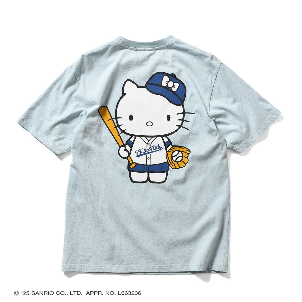 サンリオキャラクターズ×HOMEGAME - HELLO KITTY UNIFORM TEE BLUE【HG2501101】