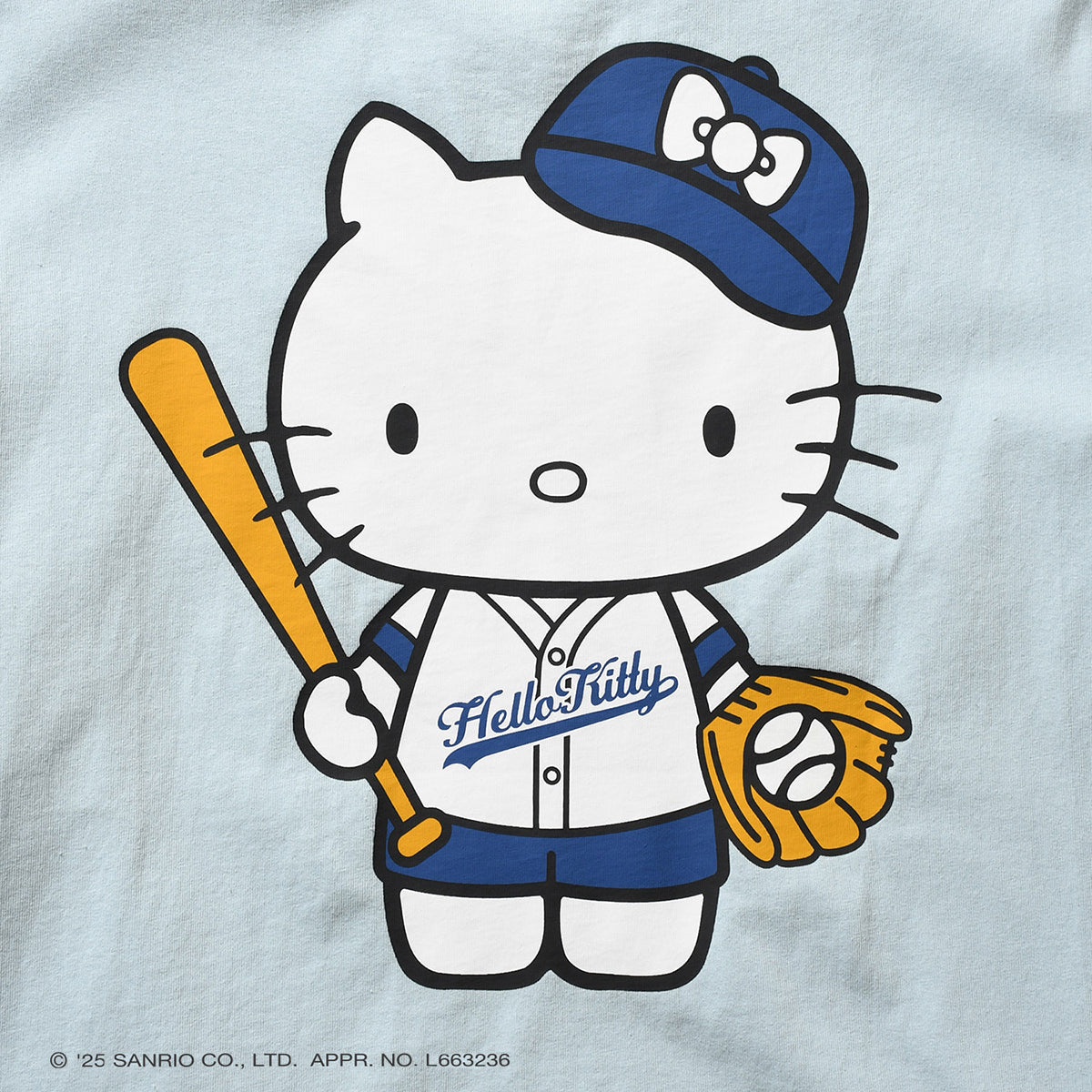 サンリオキャラクターズ×HOMEGAME - HELLO KITTY UNIFORM TEE BLUE【HG2501101】