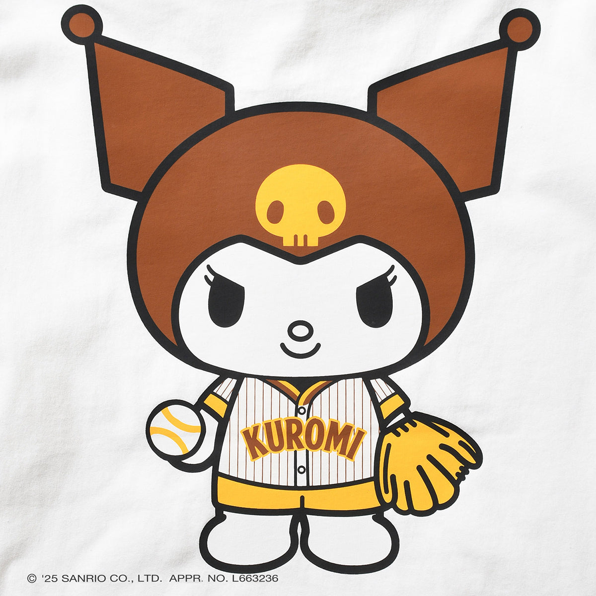 サンリオキャラクターズ×HOMEGAME - KUROMI UNIFORM TEE WHITE【HG2501103】