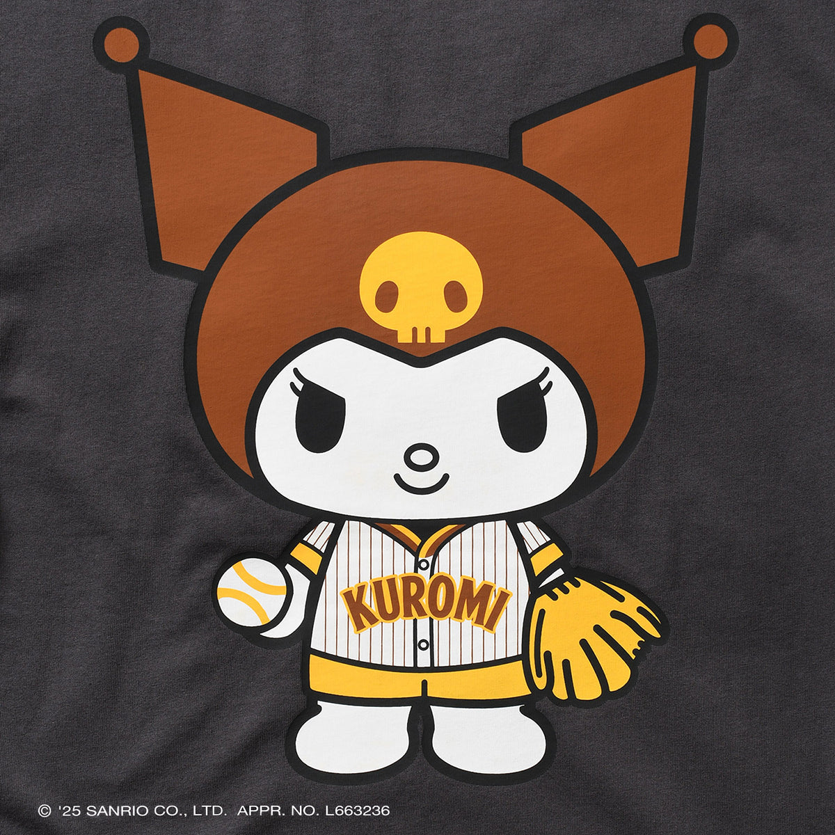 サンリオキャラクターズ×HOMEGAME - KUROMI UNIFORM TEE BLACK【HG2501103】