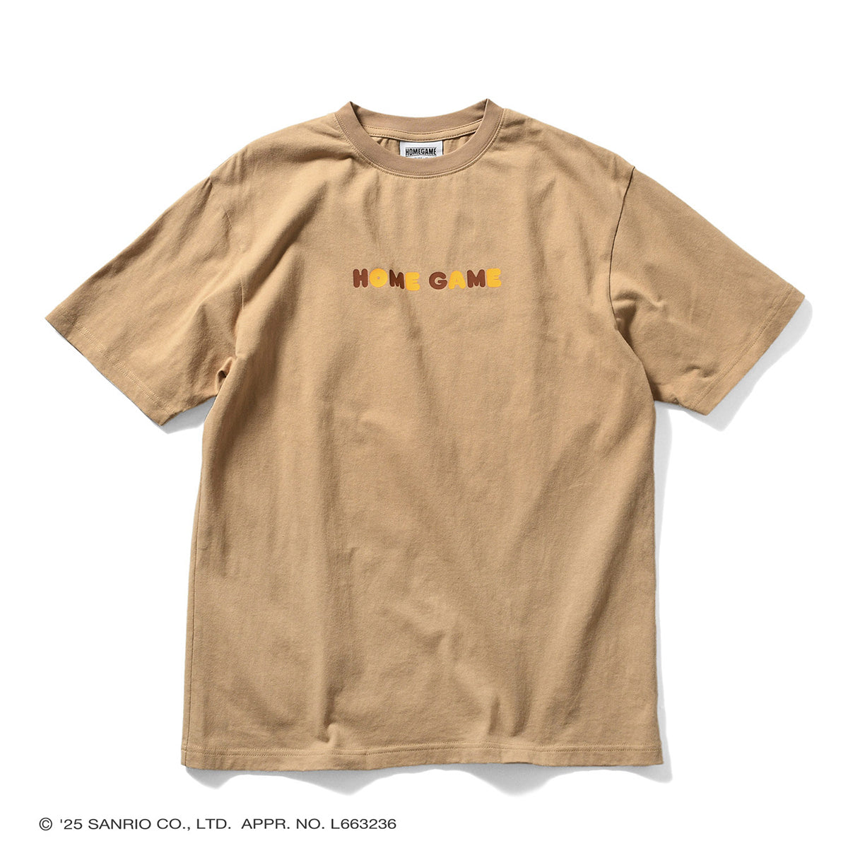 サンリオキャラクターズ×HOMEGAME - KUROMI UNIFORM TEE BEIGE【HG2501103】