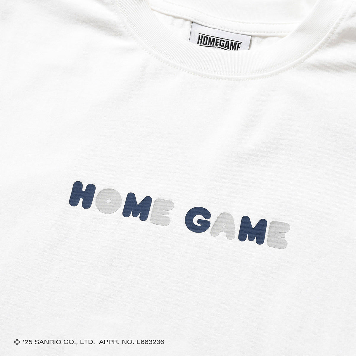サンリオキャラクターズ×HOMEGAME - MY MELODY UNIFORM TEE WHITE【HG2501102】