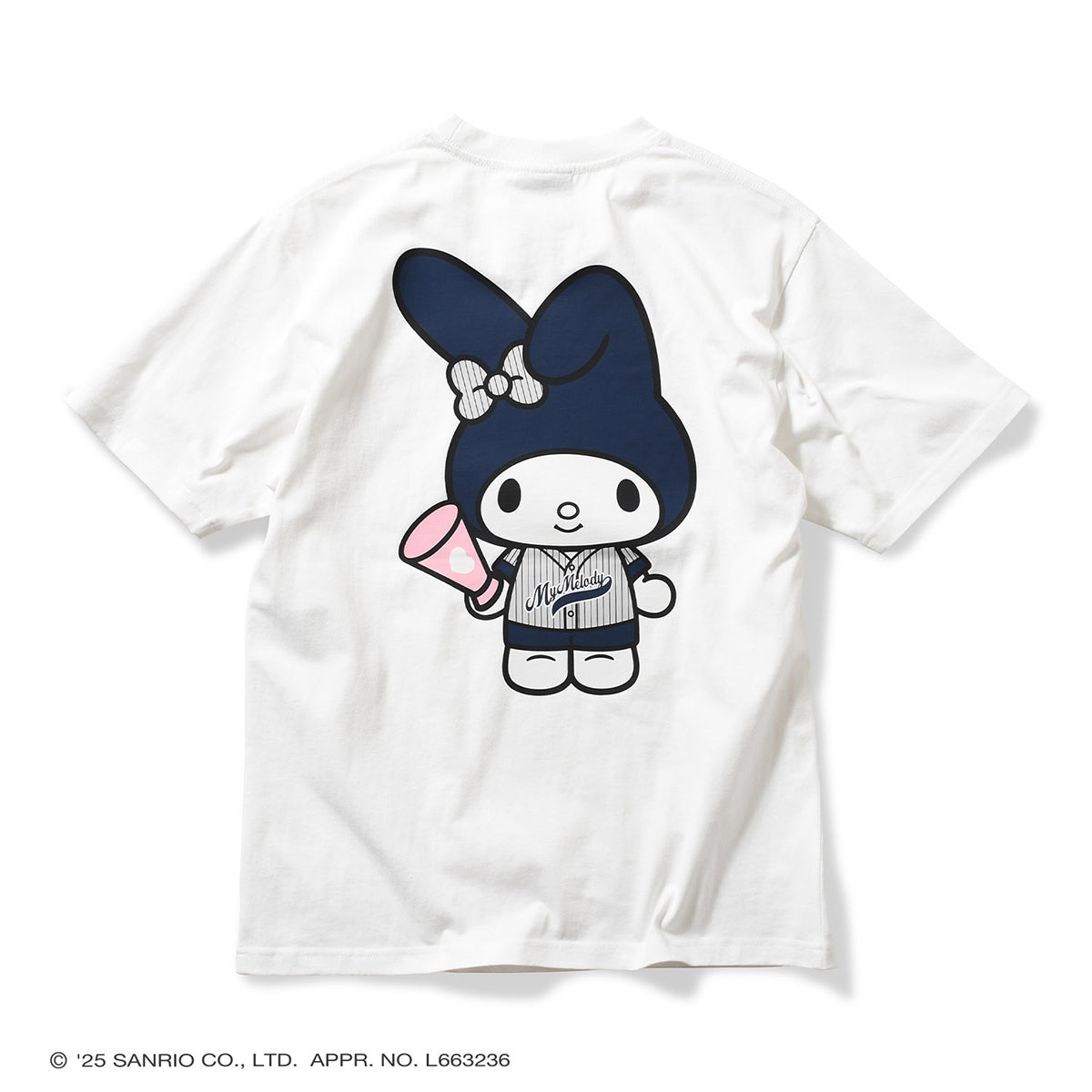 サンリオキャラクターズ×HOMEGAME - MY MELODY UNIFORM TEE WHITE【HG2501102】