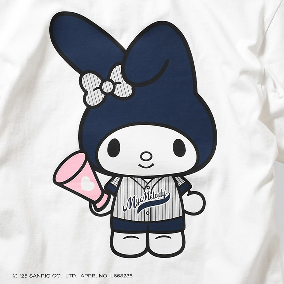 サンリオキャラクターズ×HOMEGAME - MY MELODY UNIFORM TEE WHITE【HG2501102】
