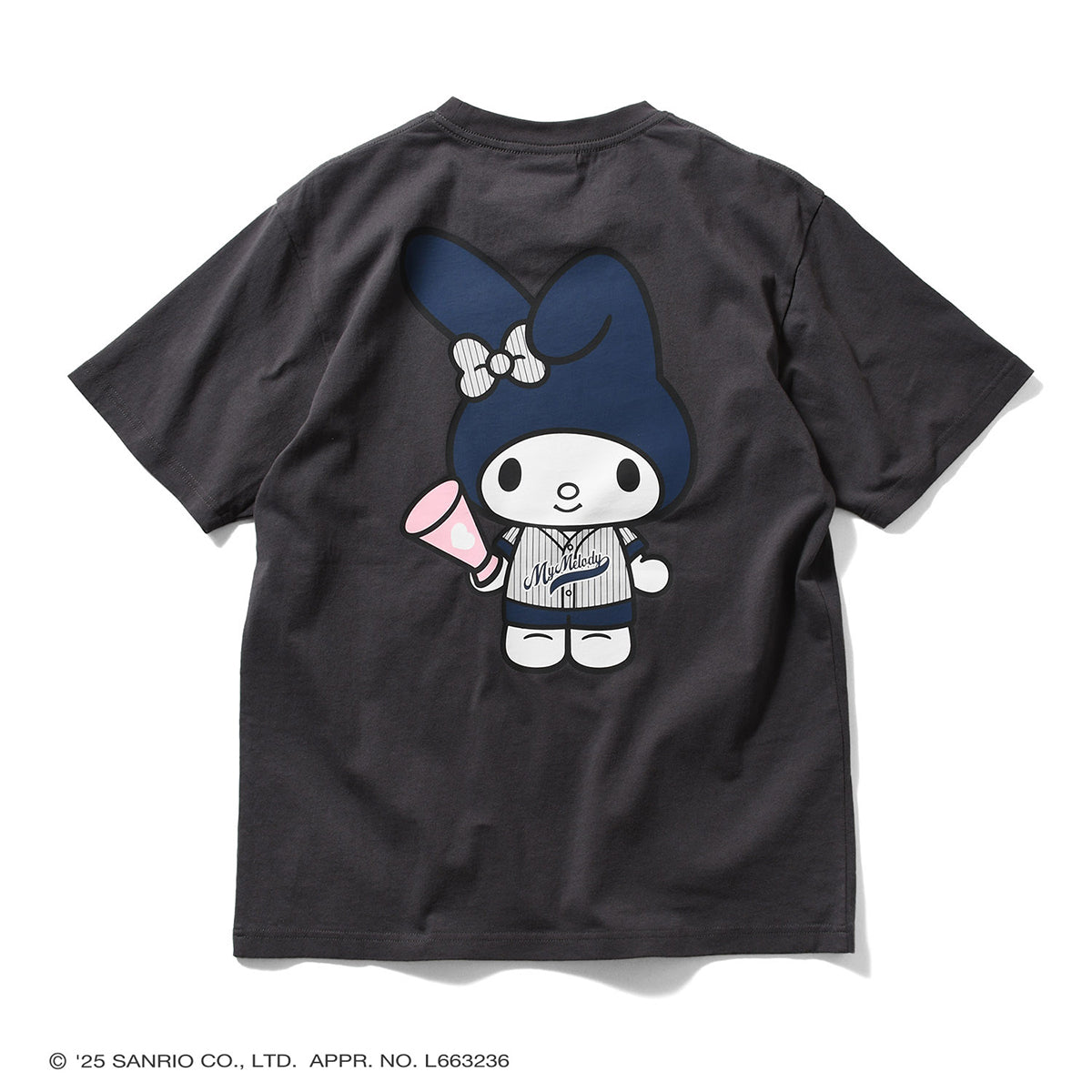サンリオキャラクターズ×HOMEGAME - MY MELODY UNIFORM TEE BLACK【HG2501102】