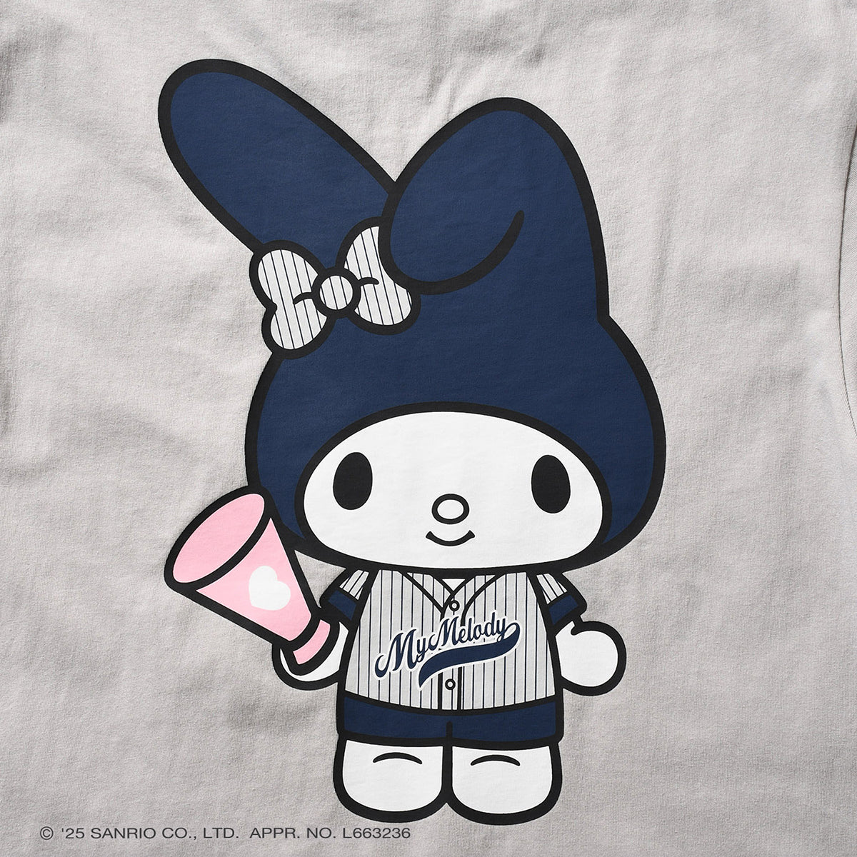 サンリオキャラクターズ×HOMEGAME - MY MELODY UNIFORM TEE GRAY【HG2501102】