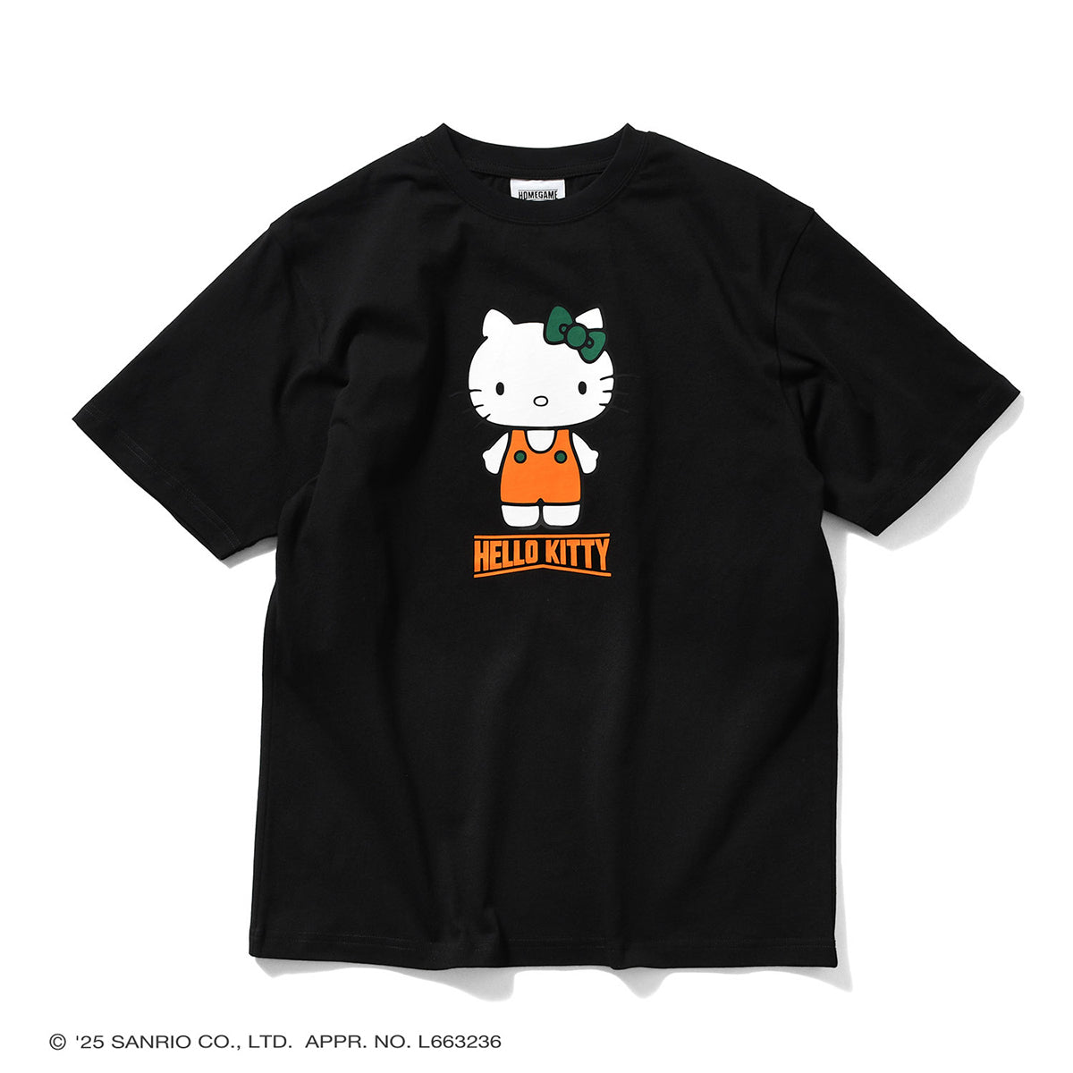 サンリオキャラクターズ×HOMEGAME - HELLO KITTY HG COLOR TEE BLACK【HG2501104】
