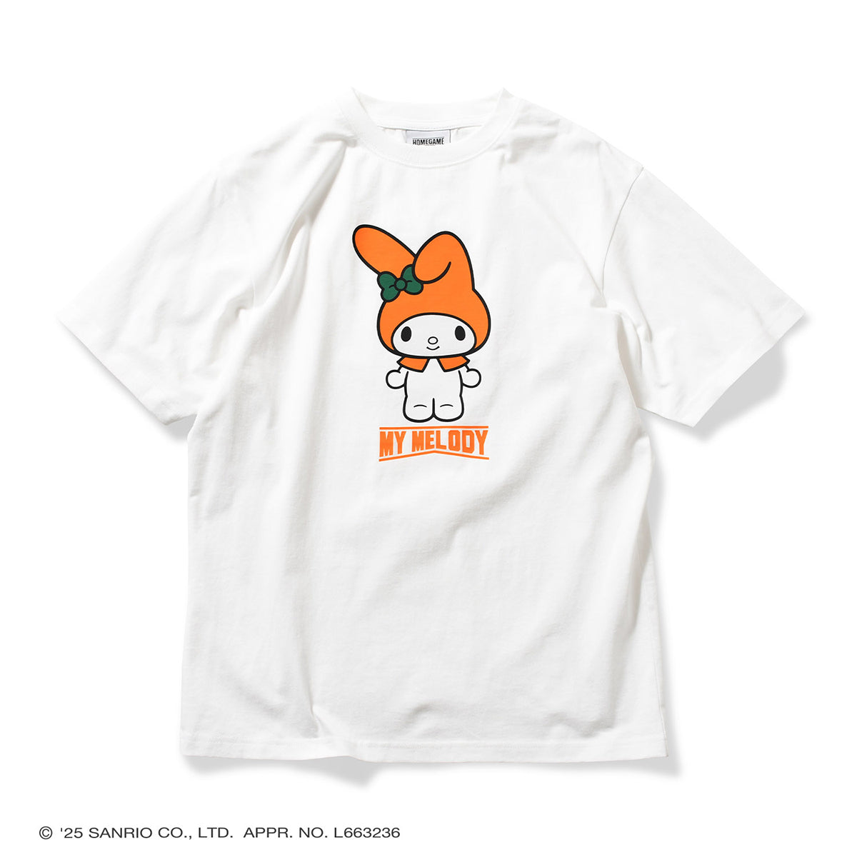サンリオキャラクターズ×HOMEGAME - MY MELODY HG COLOR TEE WHITE【HG2501104】