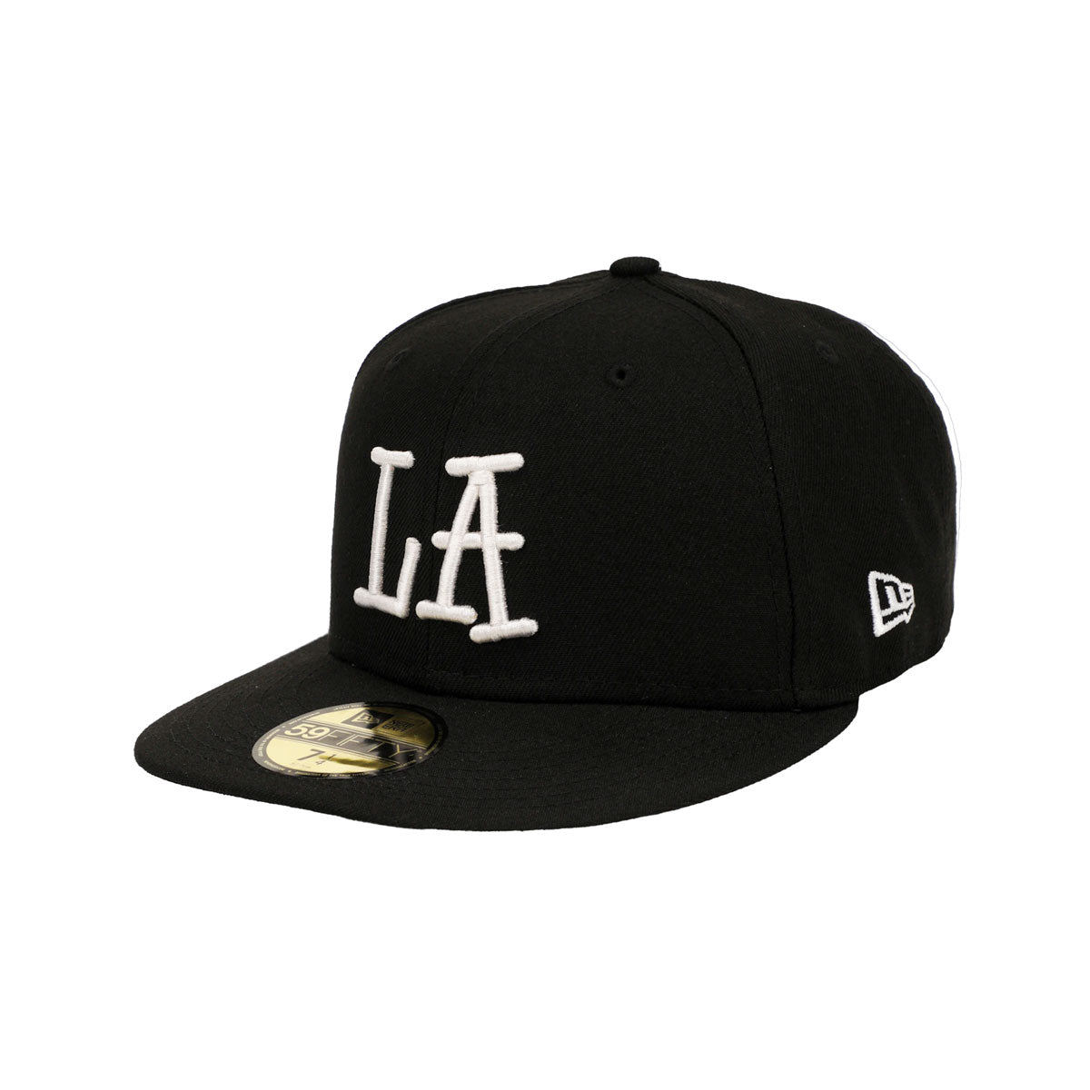 STUSSY × NEW ERA 59FIFTY LA CAP BLACK