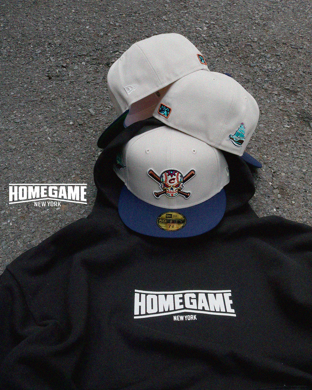 NEW ERA - Columbus Clippers Clipper Patch 59FIFTY STONE/NAVY