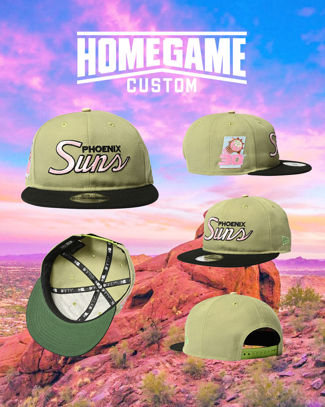 NEW ERA - PHOENIX SUNS CO 30TH ANNIV 9FIFTY SOPE/BLACK 【15132629】