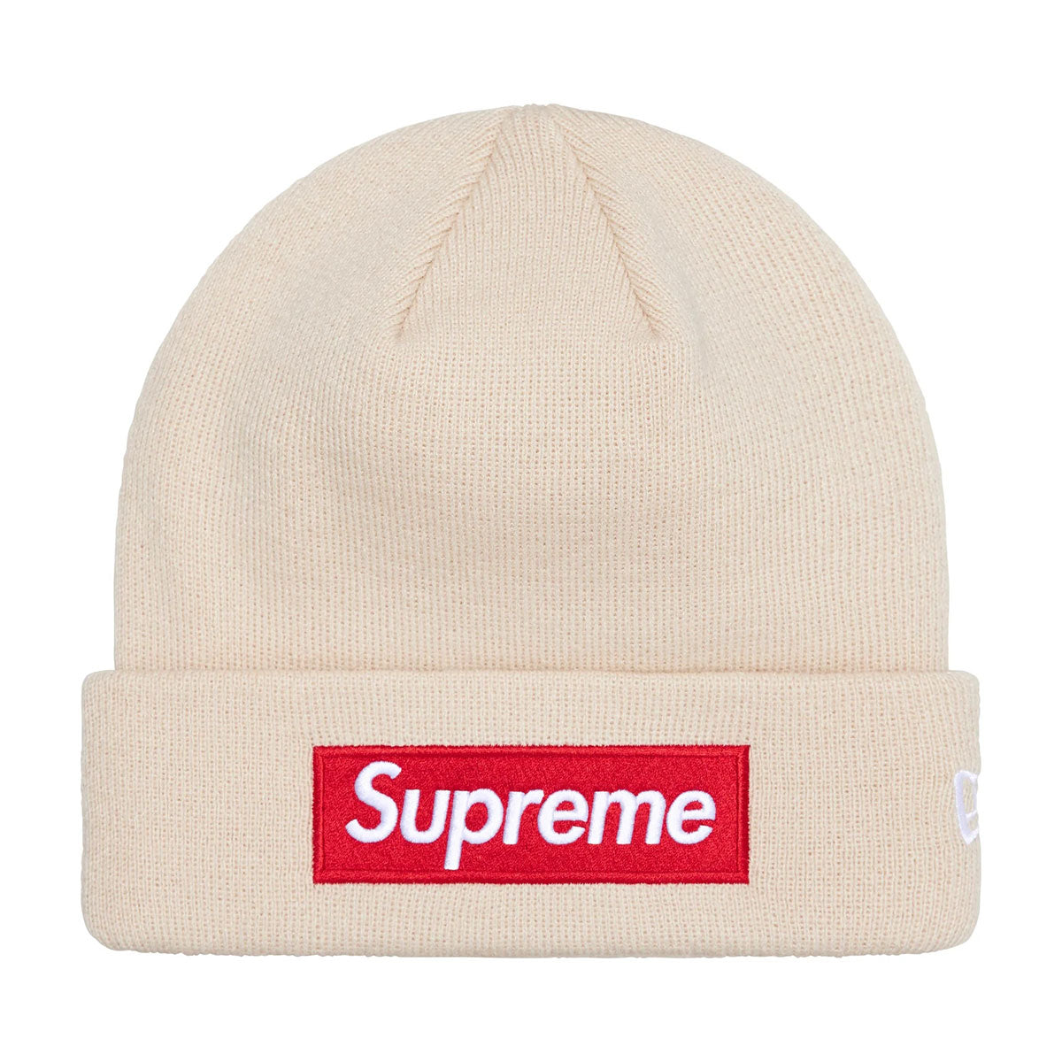 Supreme × New Era - Box Logo Beanie CREAM【FW24-17-0050】