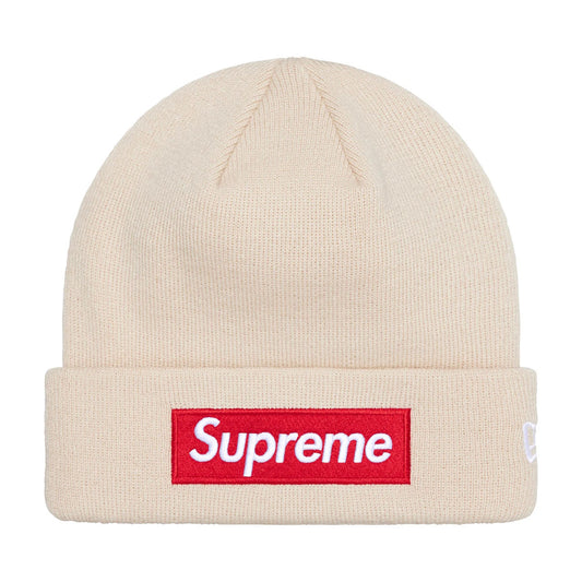 Supreme × New Era - Box Logo Beanie CREAM【FW24-17-0050】