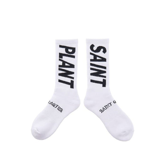 SAINT Mxxxxxx CP_SOCKS/SNT PLANT  WHITE  セントマイケル ソックス/プラント ホワイト【SM-YS1-0000-C13】