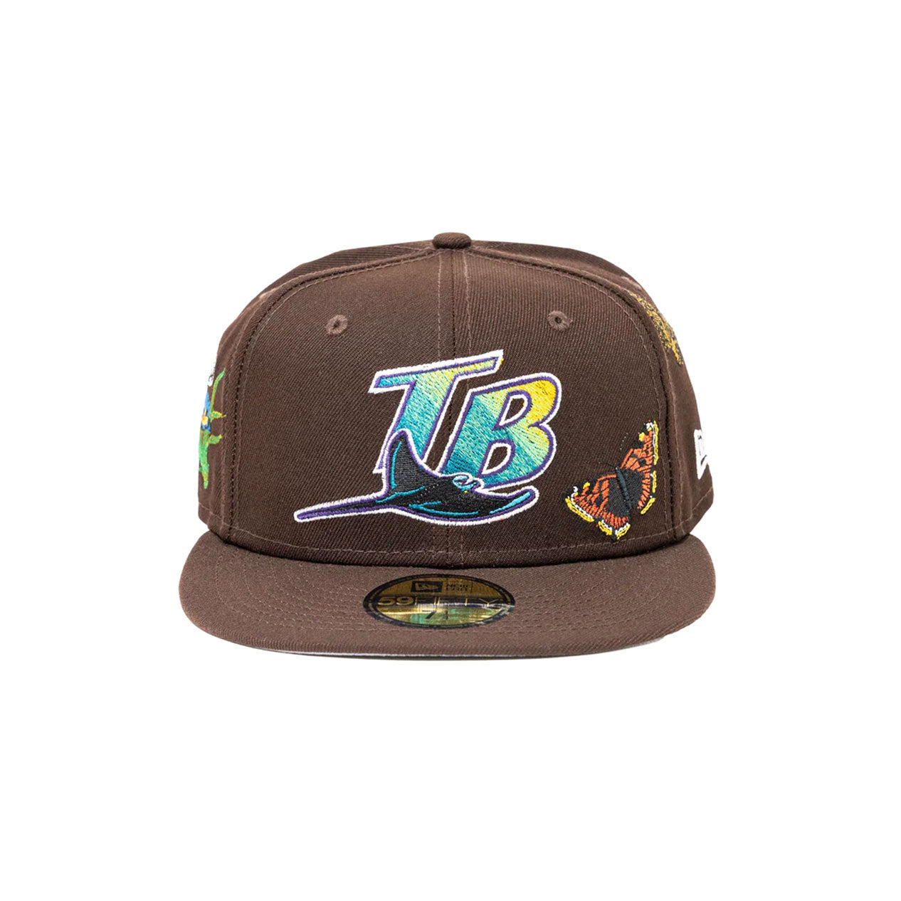 NEW ERA × FELT Tampa Bay Rays - 59FIFTY BUTTERFLY GARDEN BROWN